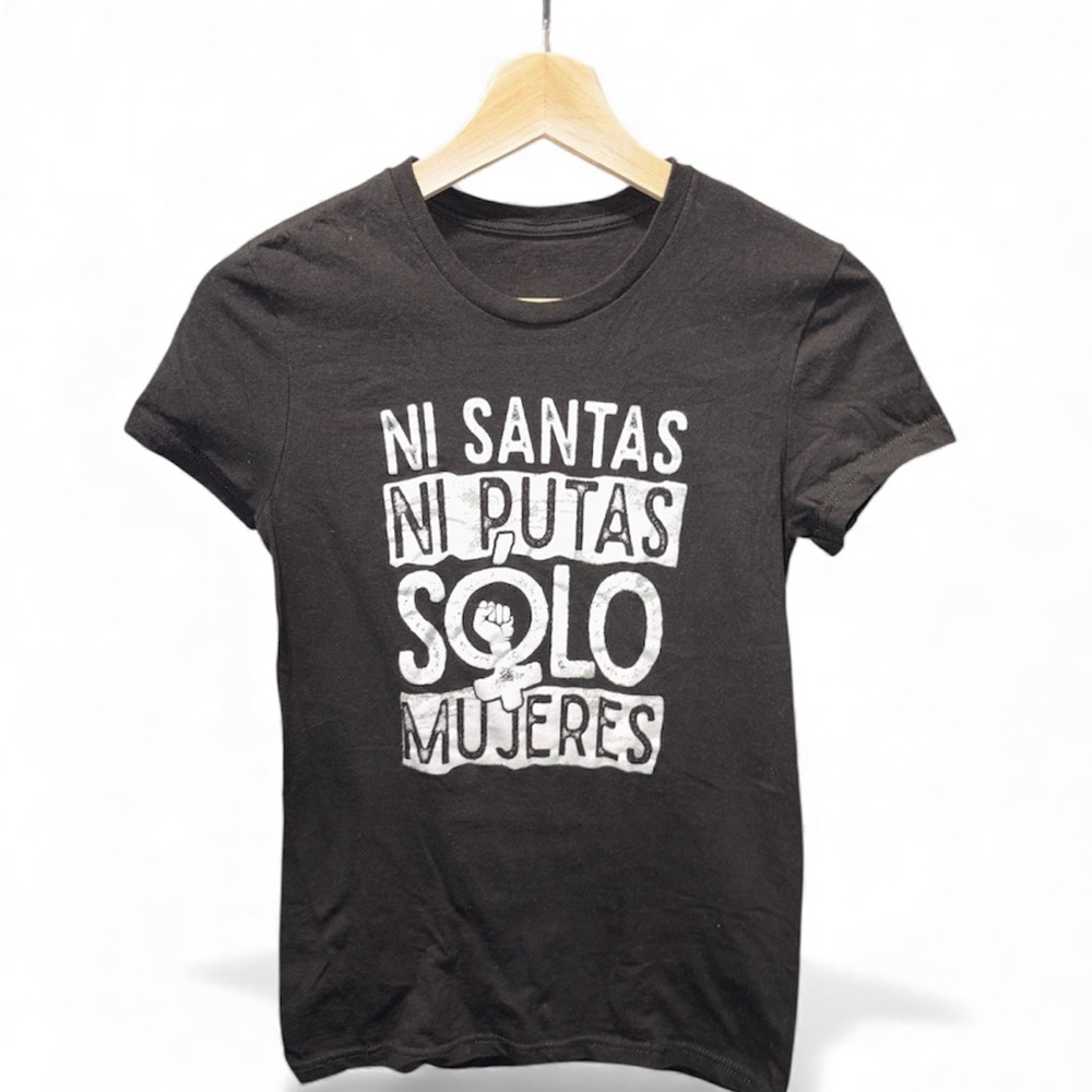 Graphic T-Shirt with Bold White Text